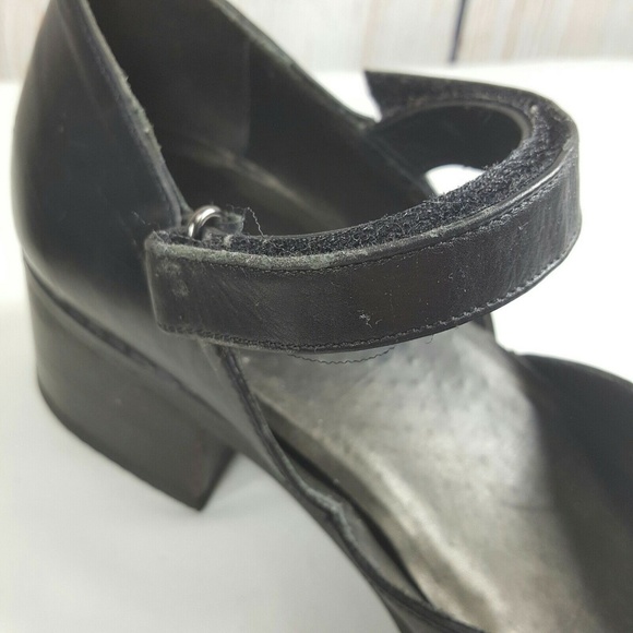 Walking Co Black Leather Mary Janes Made in Italy - Picture 2 of 8